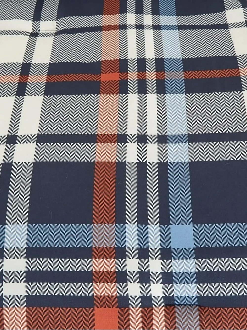 Plaid Full 3 piece Comforter Set in Navy & Rust